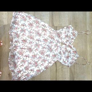 White floral dress size medium